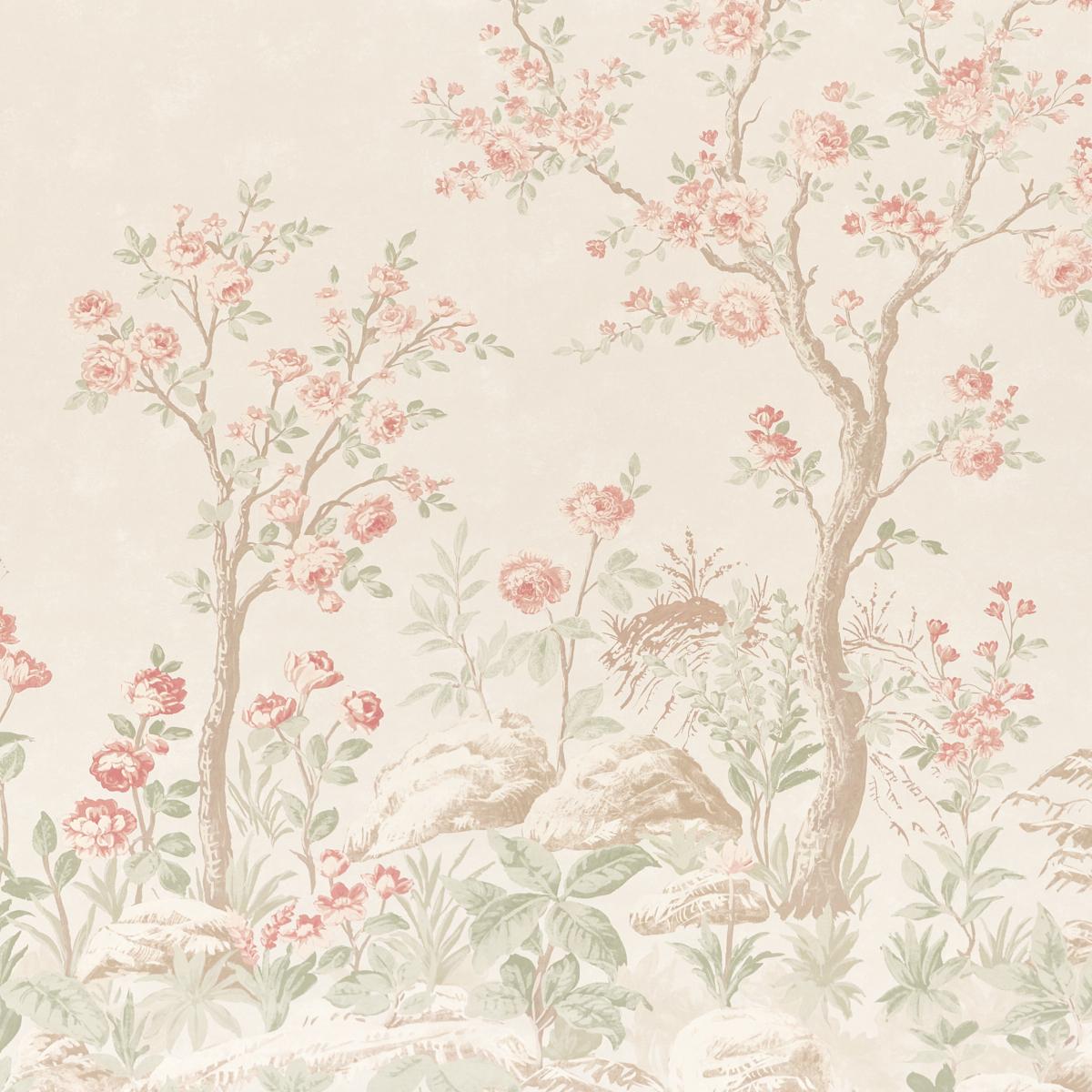 Schumacher Charlotte'S Garden 2 Panel Set Petal Wallpaper