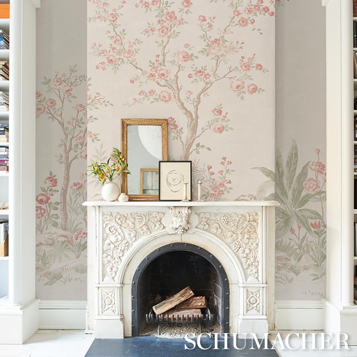 Schumacher Charlotte'S Garden 2 Panel Set Petal Wallpaper