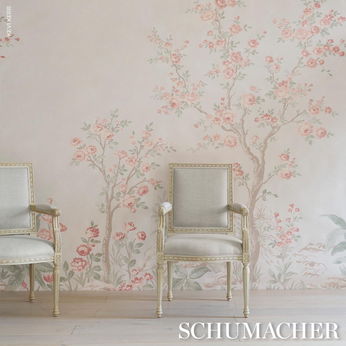 Schumacher Charlotte'S Garden 2 Panel Set Petal Wallpaper