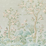 Schumacher Charlotte'S Garden 2 Panel Set Celadon Wallpaper
