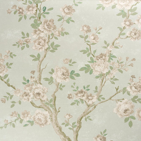 Schumacher Charlotte'S Garden 2 Panel Set Celadon Wallpaper