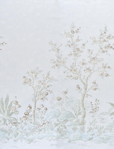 Schumacher Charlotte'S Garden 2 Panel Set Periwinkle Wallpaper