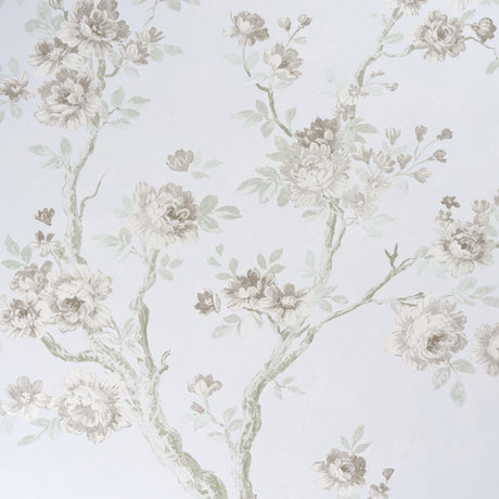 Schumacher Charlotte'S Garden 2 Panel Set Periwinkle Wallpaper