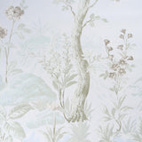 Schumacher Charlotte'S Garden 2 Panel Set Periwinkle Wallpaper
