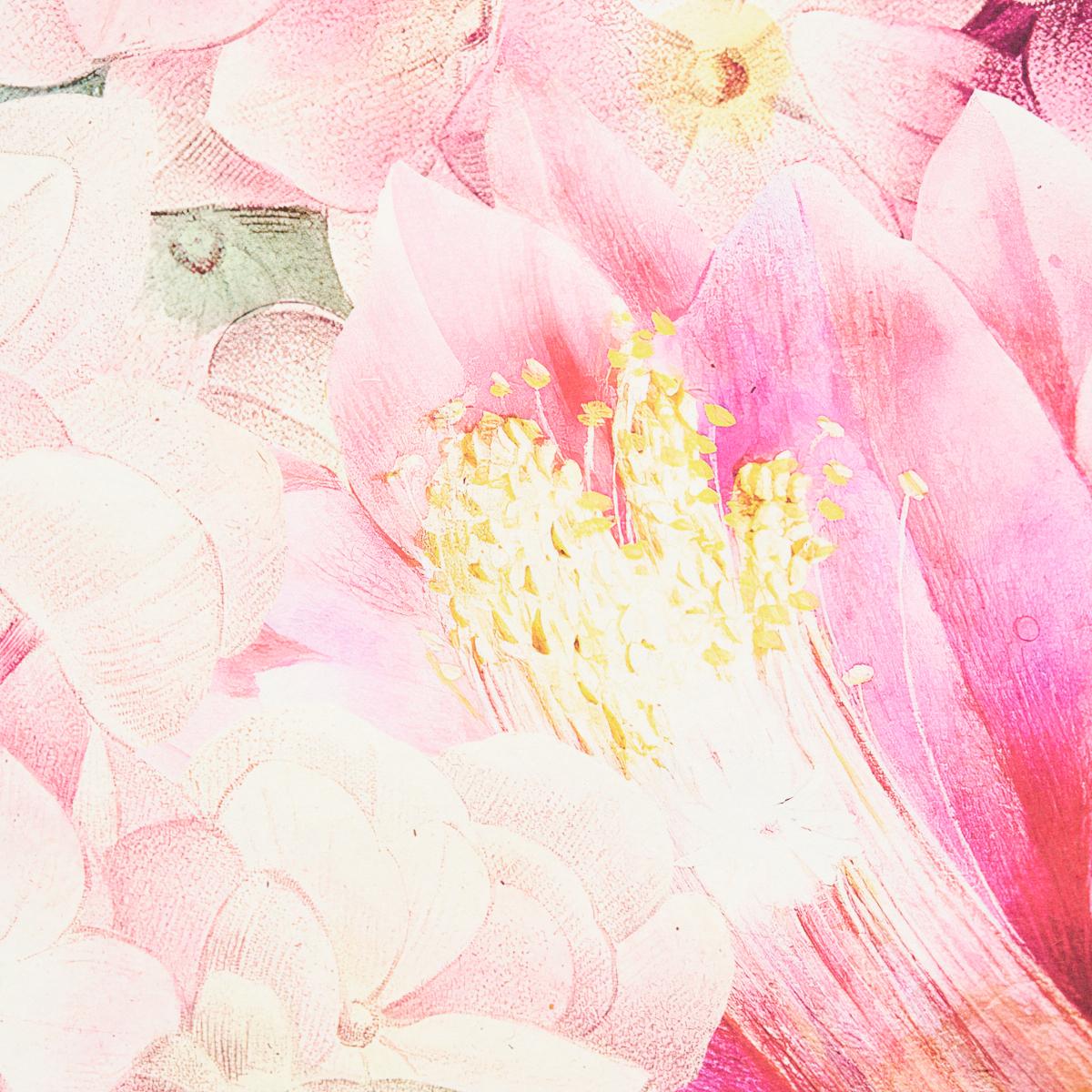 Schumacher Flores Paradisi 4 Panel Set Rose & Peony Wallpaper