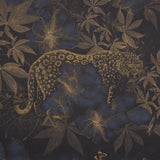 Schumacher Nocturnum Indigo & Ochre Wallpaper