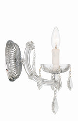 Crystorama Maria Theresa 1 Light Spectra Crystal Polished Chrome Sconce