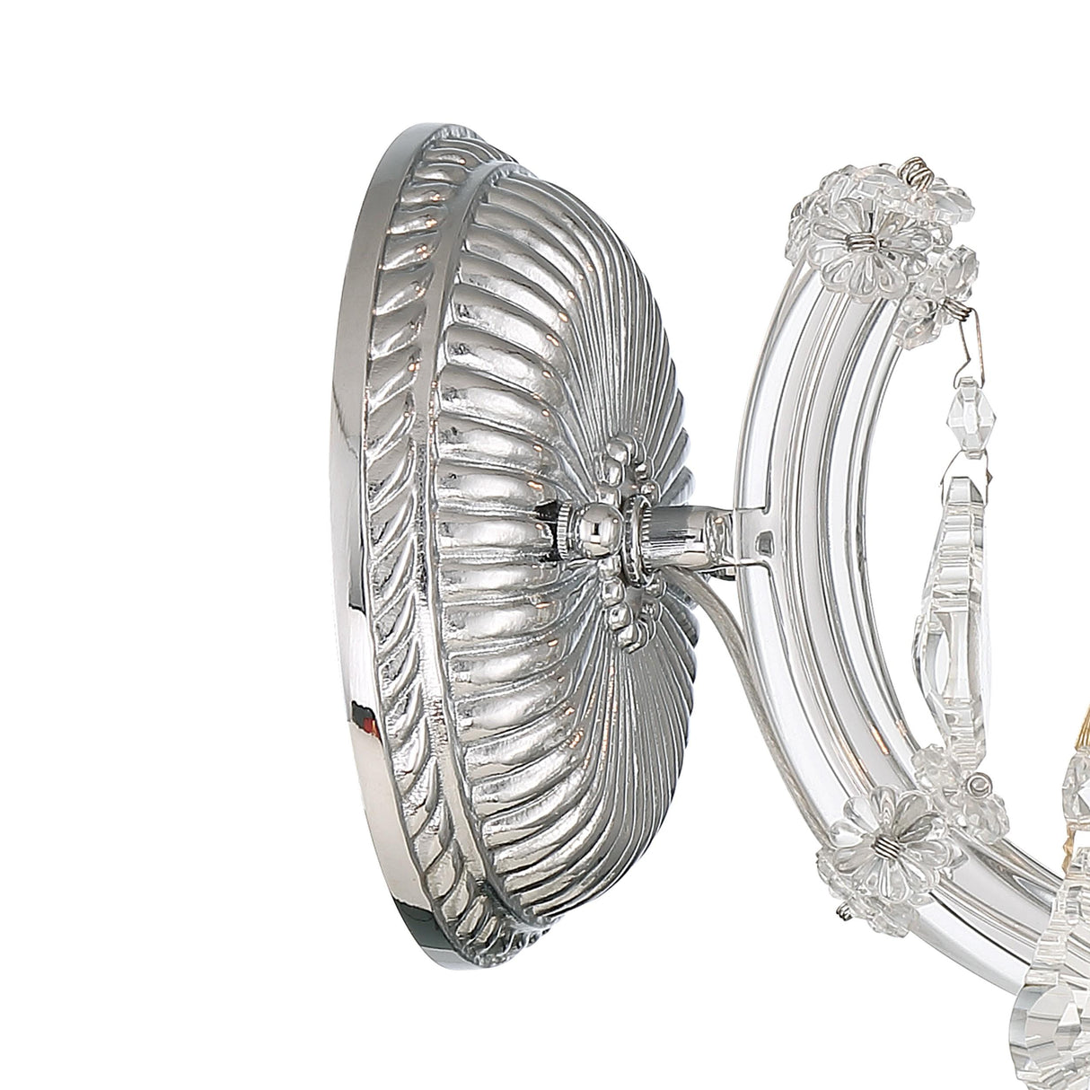 Crystorama Maria Theresa 1 Light Spectra Crystal Polished Chrome Sconce