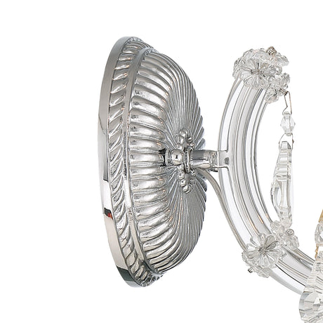 Crystorama Maria Theresa 1 Light Spectra Crystal Polished Chrome Sconce