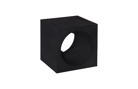 Phillips Collection Void Black Stone Side Table