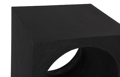 Phillips Collection Void Black Stone Side Table