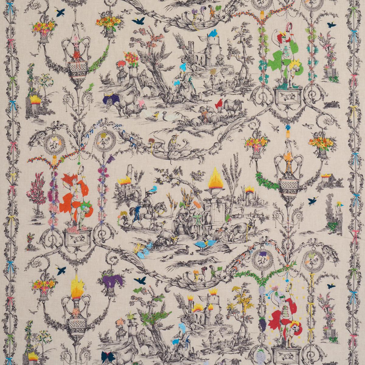 Schumacher La Liberte Americaine Toile Multiverse Fabric
