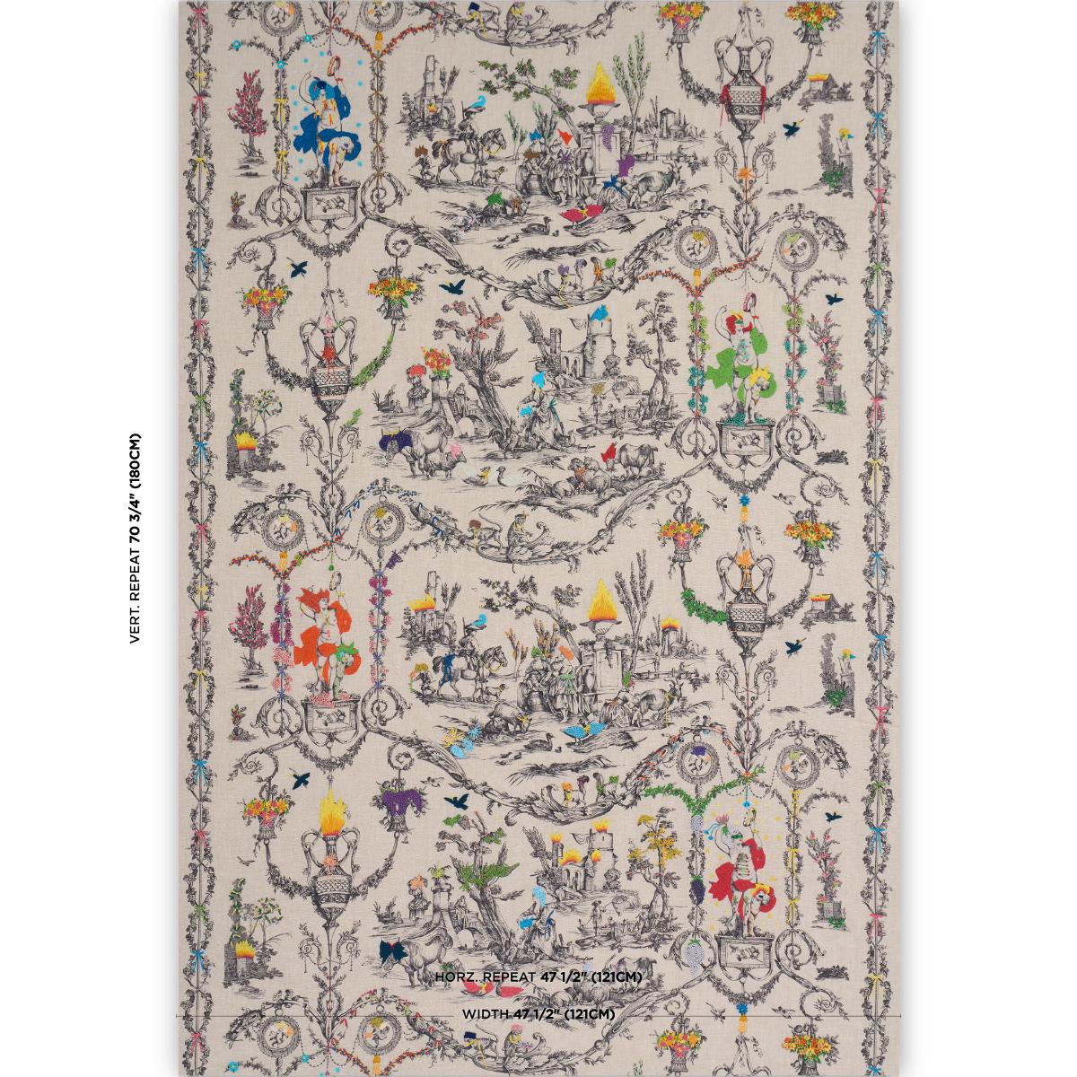 Schumacher La Liberte Americaine Toile Multiverse Fabric