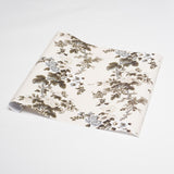 Schumacher Charcoal 37" x 24" Pyne Hollyhock Wrapping Paper