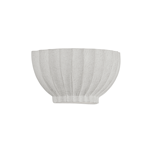 Troy Lighting Efron SOFT WHITE/CERAMIC IVORY TEXTURE 10W x 5.25H Wall Sconce