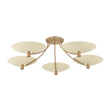 Troy Lighting Wolfe PATINA BRASS/SOFT SAND 60W x 14.25H Semi-Flush Mount