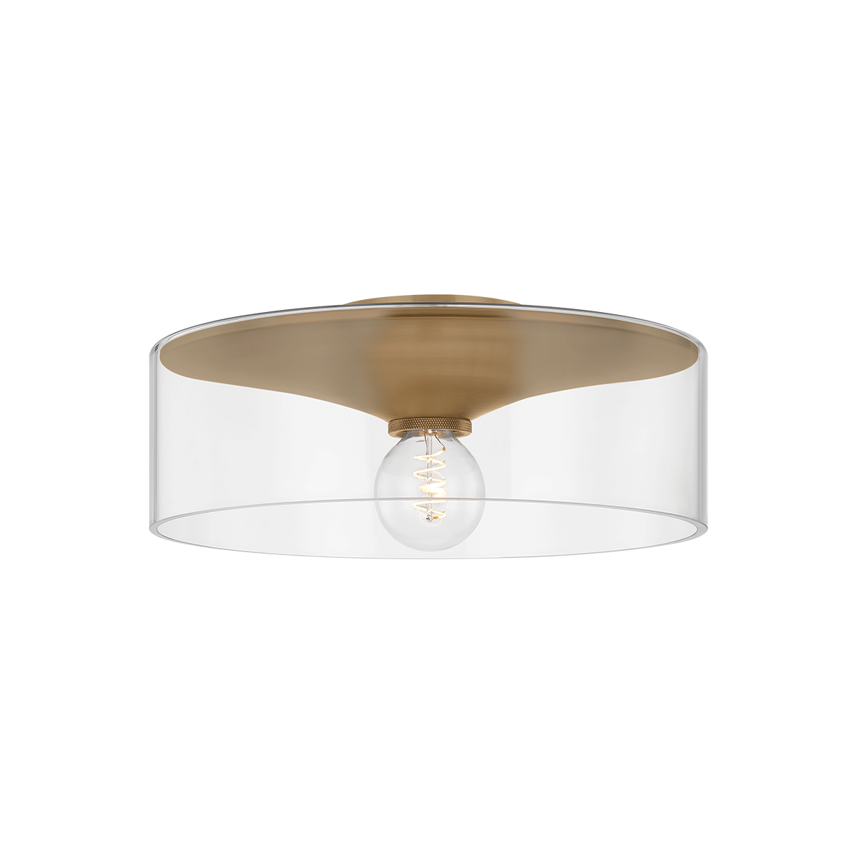 Troy Lighting Killian PATINA BRASS 16W x 6.5H Flush Mount
