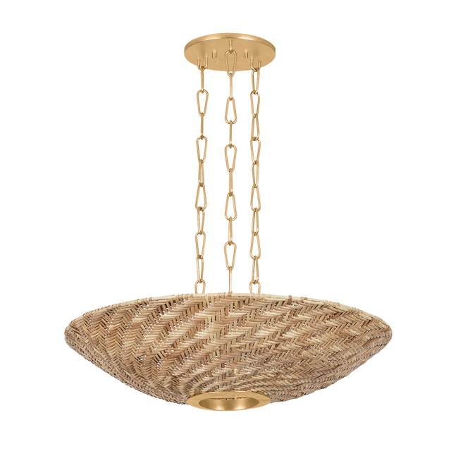 Troy Lighting Ollie VINTAGE GOLD LEAF 28W x 7H Pendant