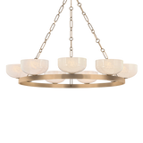 Troy Lighting Caelum PATINA BRASS 44.5W x 6H Chandelier