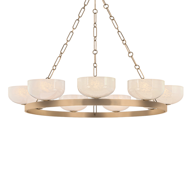 Troy Lighting Caelum PATINA BRASS 44.5W x 6H Chandelier
