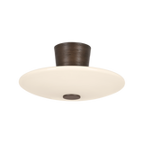 Troy Lighting Albus BRONZE LEAF 15.75W x 7.5H Semi-Flush Mount