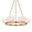 Troy Lighting Caelum PATINA BRASS 32.25W x 6H Chandelier