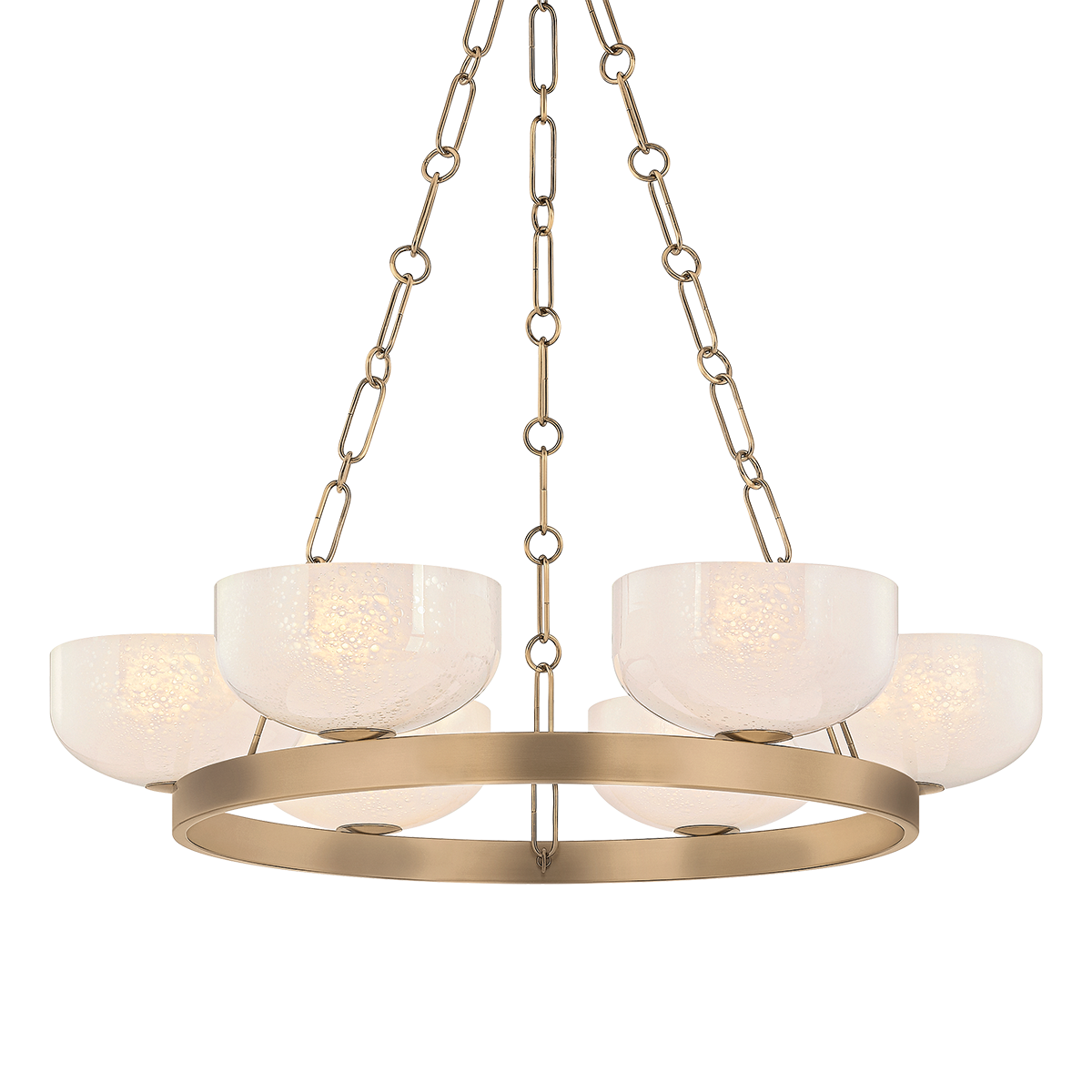 Troy Lighting Caelum PATINA BRASS 32.25W x 6H Chandelier