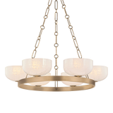 Troy Lighting Caelum PATINA BRASS 32.25W x 6H Chandelier