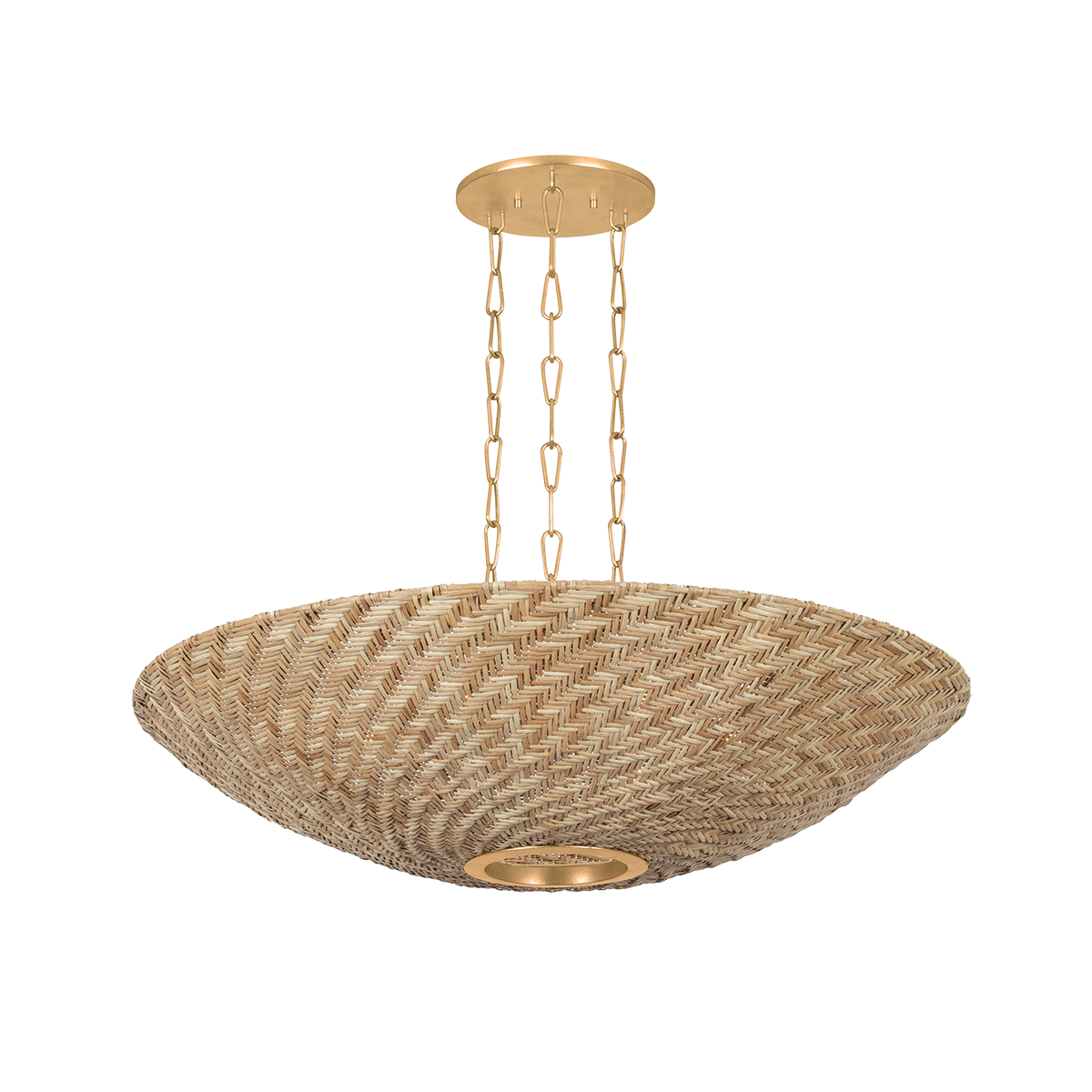 Troy Lighting Ollie VINTAGE GOLD LEAF 40.25W x 9.25H Chandelier