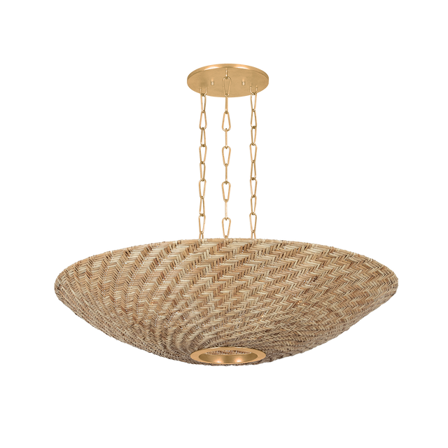 Troy Lighting Ollie VINTAGE GOLD LEAF 40.25W x 9.25H Chandelier