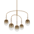 Troy Lighting Harvey PATINA BRASS 42W x 34.75H Chandelier
