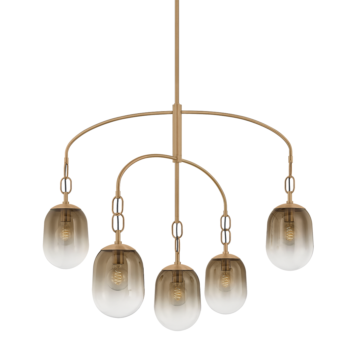 Troy Lighting Harvey PATINA BRASS 42W x 34.75H Chandelier