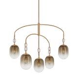 Troy Lighting Harvey PATINA BRASS 42W x 34.75H Chandelier