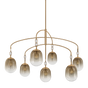 Troy Lighting Harvey PATINA BRASS 59W x 38.5H Chandelier