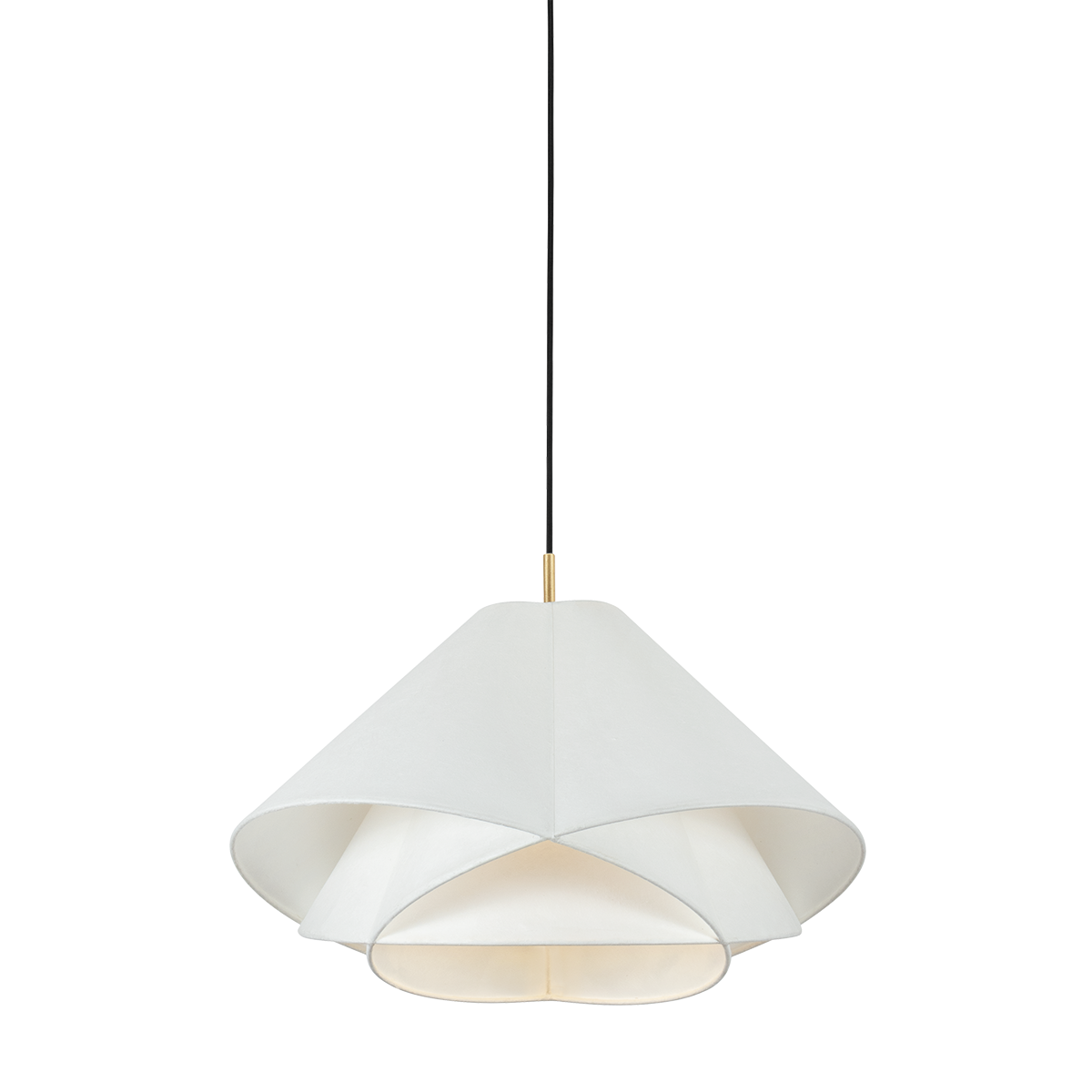 Troy Lighting Edna VINTAGE GOLD LEAF 25.25W x 17H Pendant