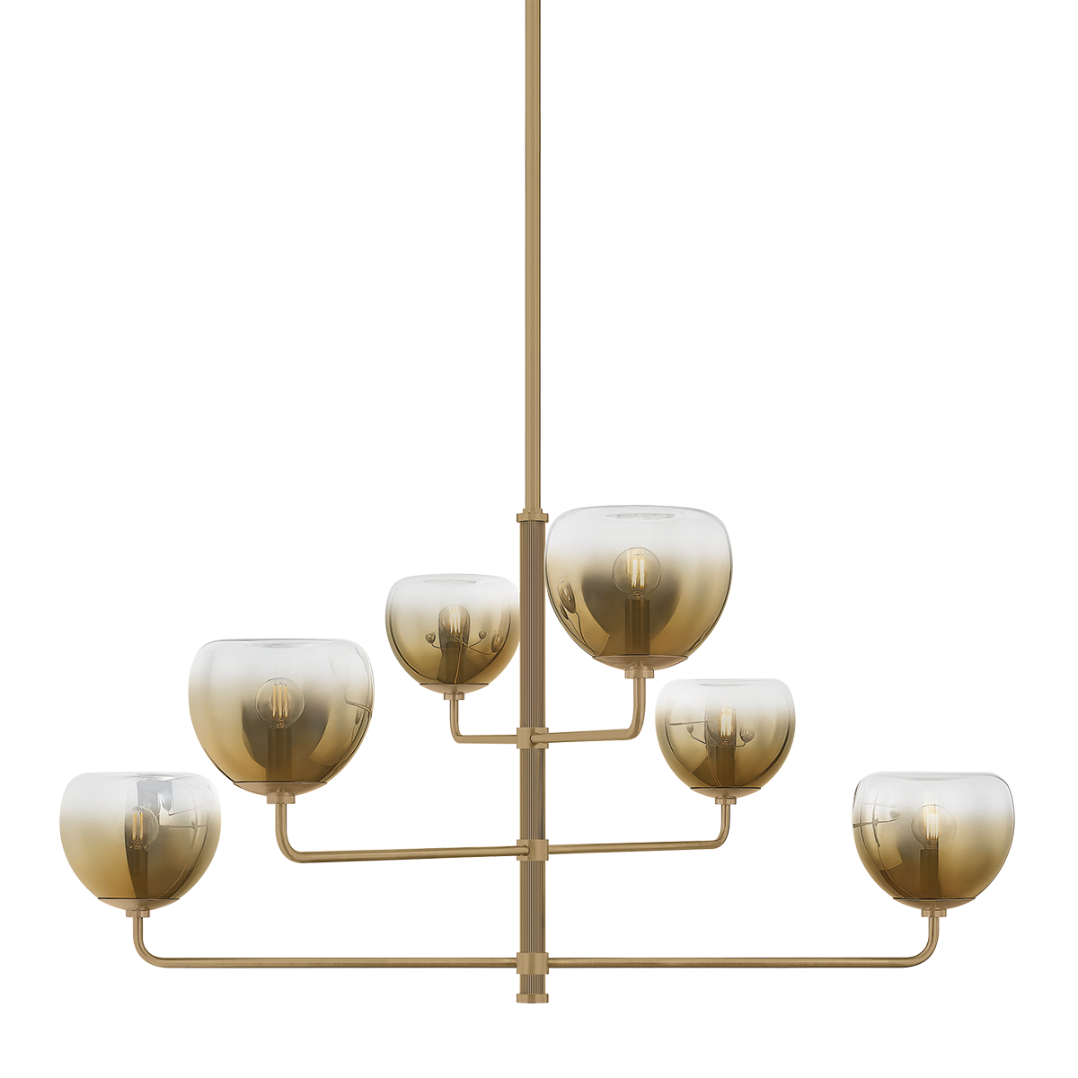 Troy Lighting August PATINA BRASS 45W x 22.75H Chandelier