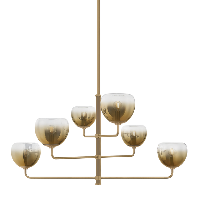 Troy Lighting August PATINA BRASS 45W x 22.75H Chandelier