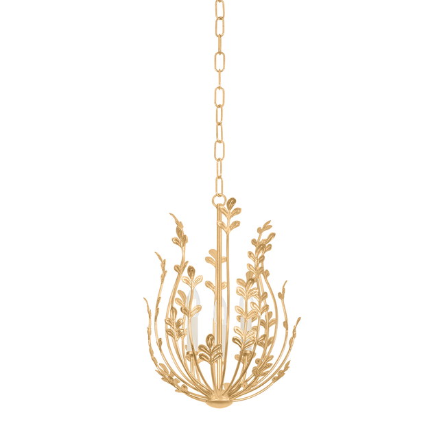 Troy Lighting Delmore VINTAGE GOLD LEAF 14.5W x 19.75H Chandelier