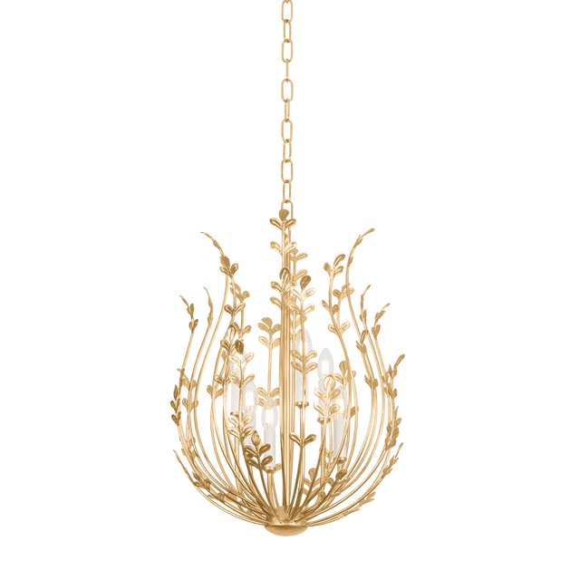 Troy Lighting Delmore VINTAGE GOLD LEAF 20.25W x 27.25H Chandelier