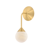 Mitzi Natasha AGED BRASS 4.75W x 11.5H Wall Sconce