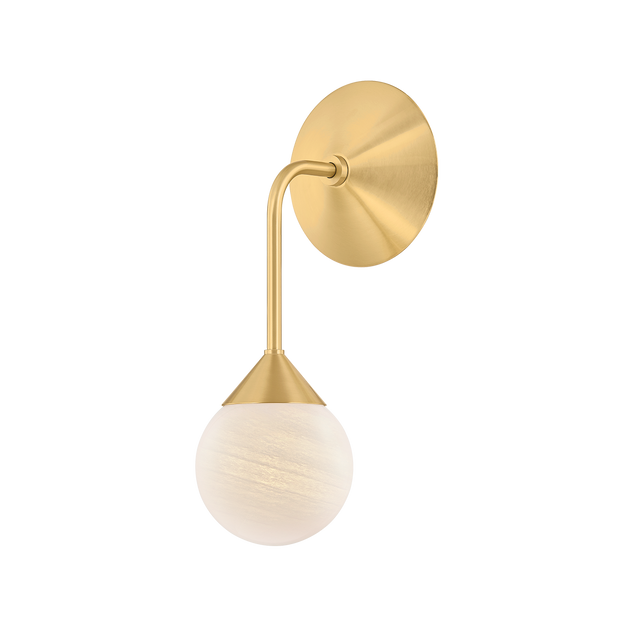 Mitzi Natasha AGED BRASS 4.75W x 11.5H Wall Sconce