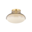 Mitzi Gianna AGED BRASS 12.5W x 8.5H Flush Mount