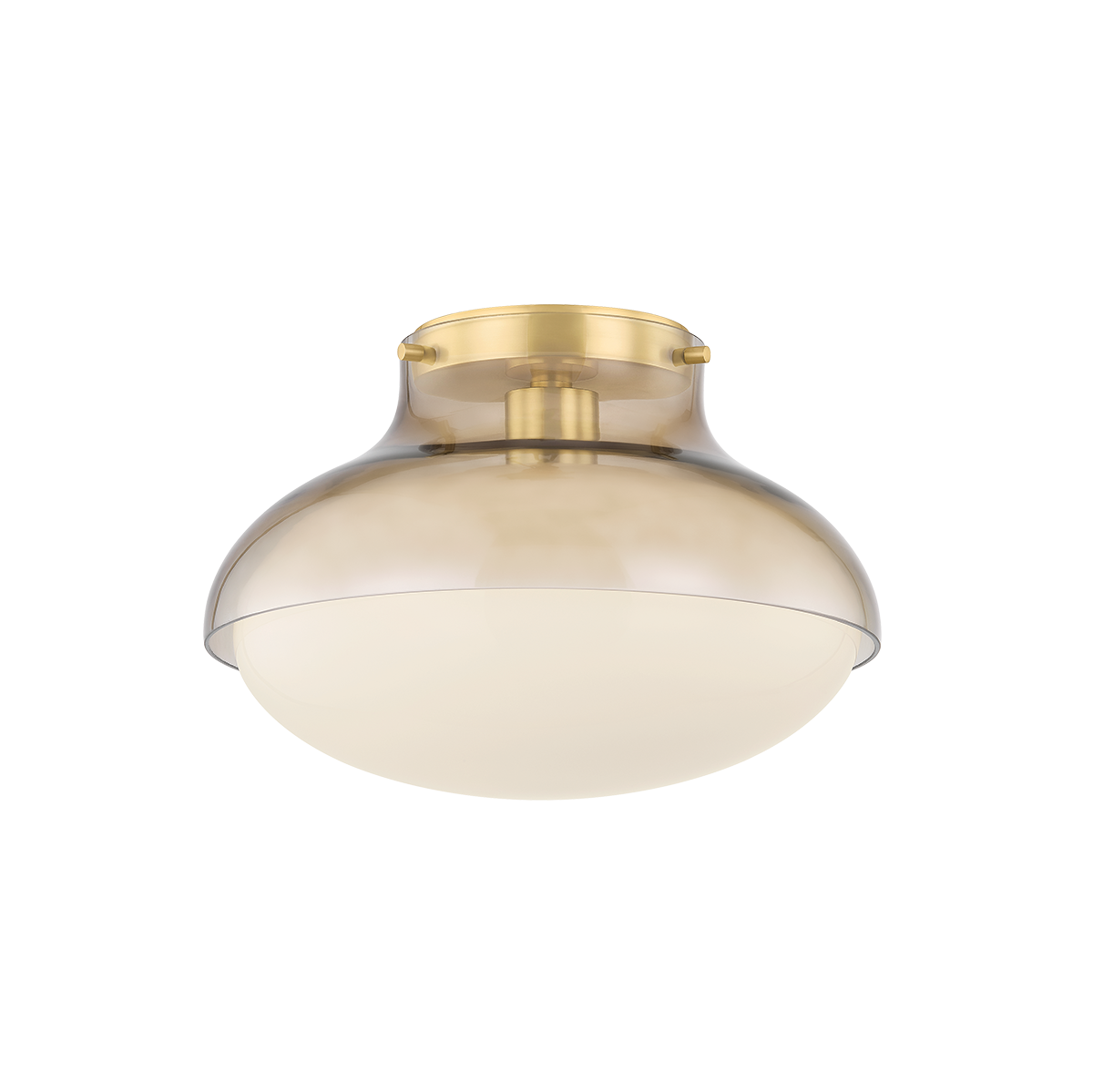 Mitzi Gianna AGED BRASS 12.5W x 8.5H Flush Mount