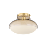 Mitzi Gianna AGED BRASS 12.5W x 8.5H Flush Mount
