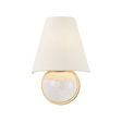 Mitzi Marlena AGED BRASS 7.75W x 11.5H Wall Sconce