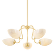 Mitzi REVA AGED BRASS 34W x 13H Chandelier