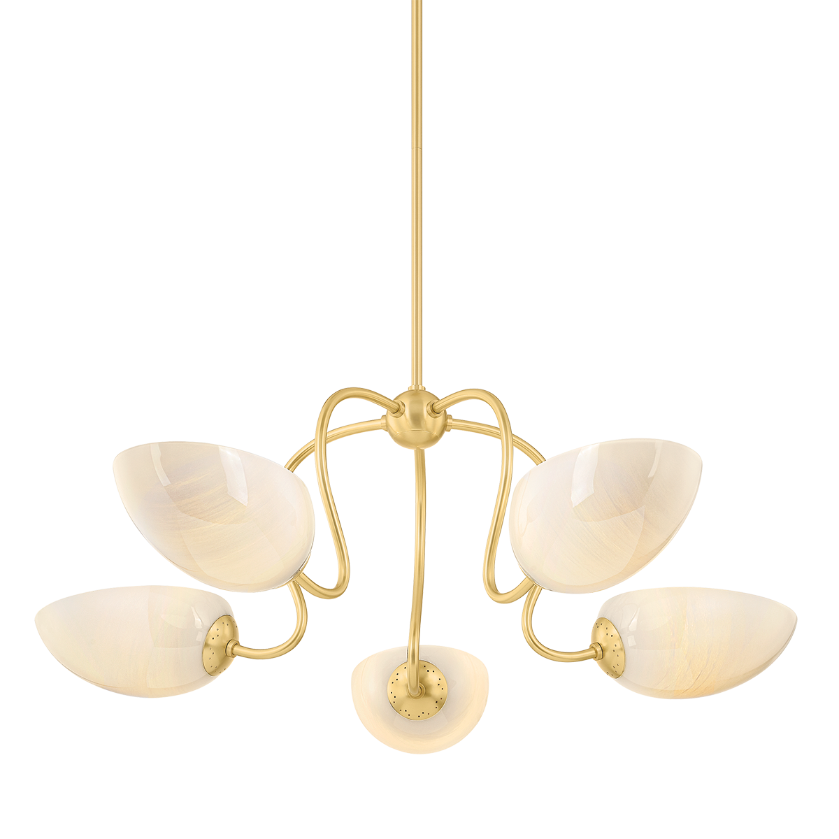 Mitzi REVA AGED BRASS 34W x 13H Chandelier