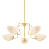 Mitzi REVA AGED BRASS 34W x 13H Chandelier