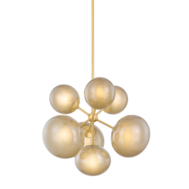 Mitzi ZALEY AGED BRASS 28W x 23H Chandelier