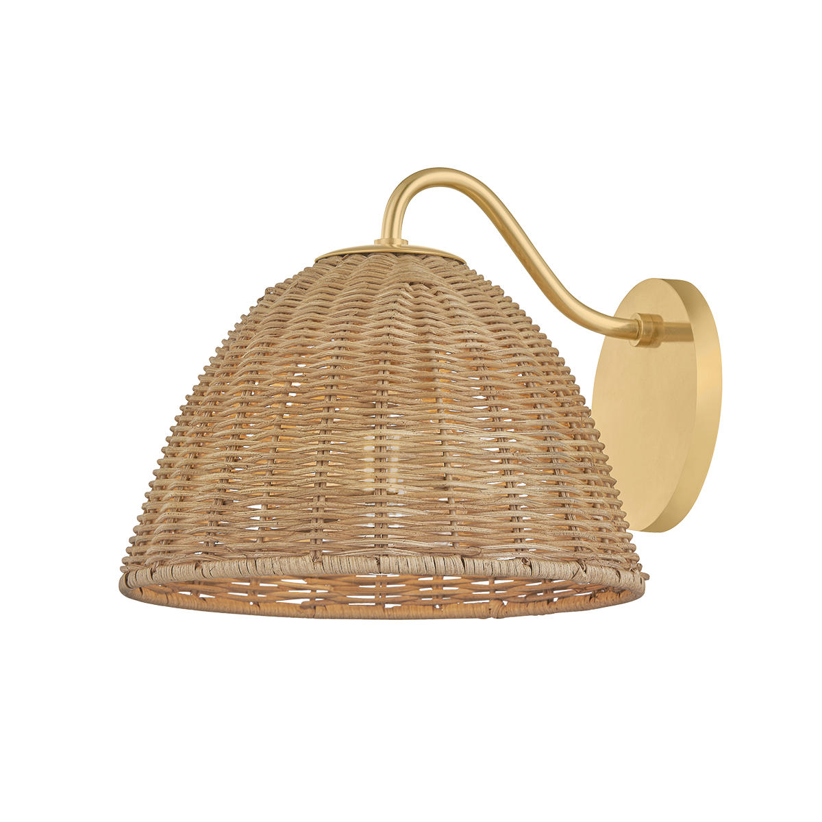 Mitzi KATNISS AGED BRASS 9.5W x 8H Wall Sconce